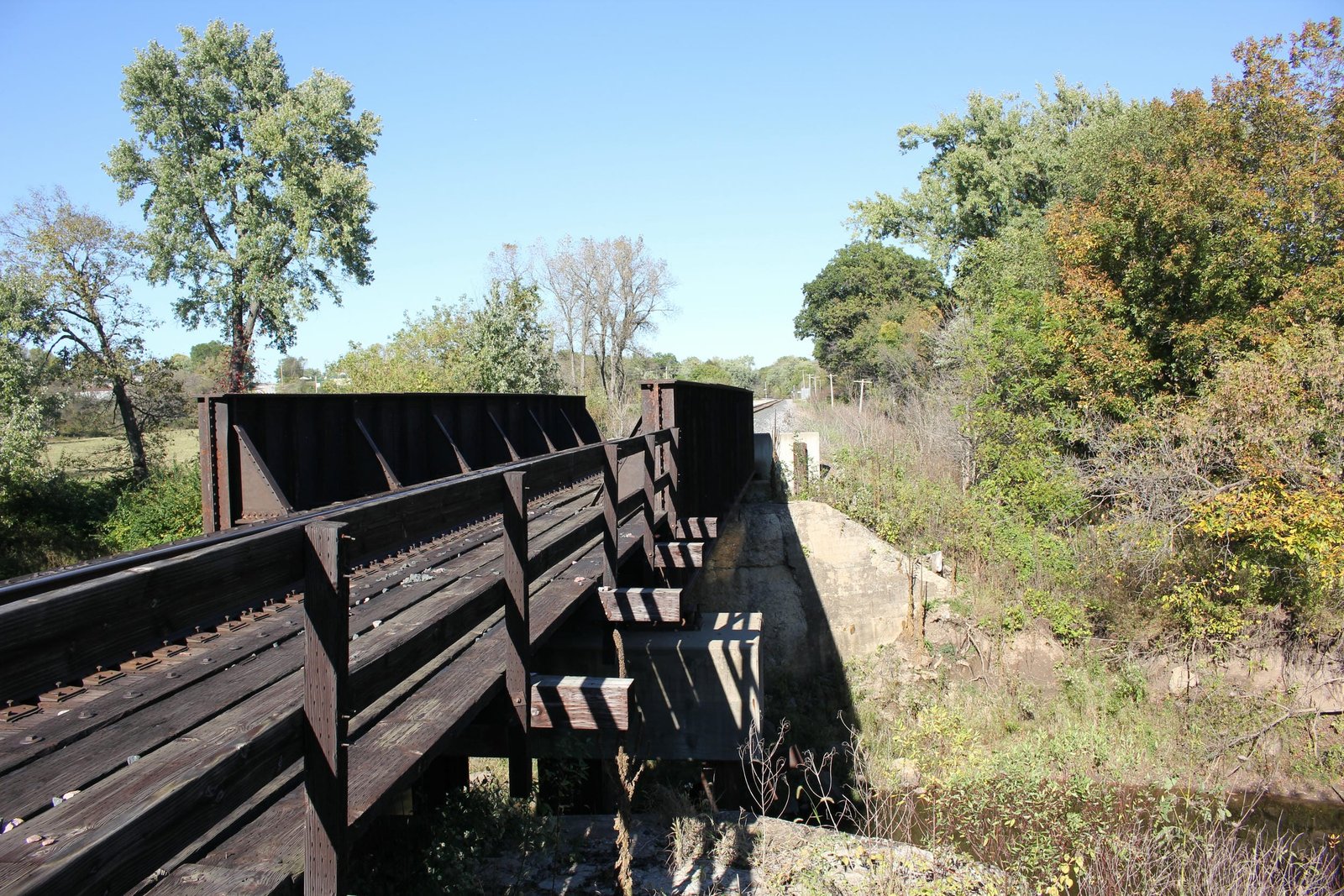 Looking east